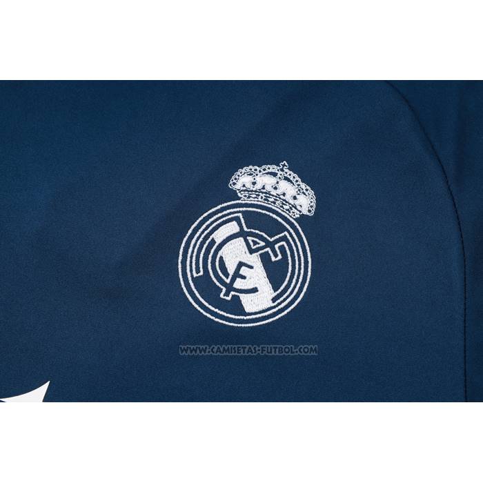 Chandal del Real Madrid Manga Corta 2024-2025 Azul - Pantalon Corto